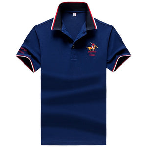 Summer new men polo shirt mens synthetic fiber Fabric mens short-sleeved embroidery polo shirt casual Breathable polo shirt 633