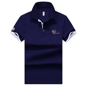 Summer new men polo shirt mens synthetic fiber Fabric mens short-sleeved embroidery polo shirt casual Breathable polo shirt 633