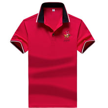 Load image into Gallery viewer, Summer new men polo shirt mens synthetic fiber Fabric mens short-sleeved embroidery polo shirt casual Breathable polo shirt 633
