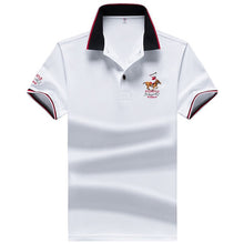 Load image into Gallery viewer, Summer new men polo shirt mens synthetic fiber Fabric mens short-sleeved embroidery polo shirt casual Breathable polo shirt 633
