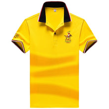 Load image into Gallery viewer, Summer new men polo shirt mens synthetic fiber Fabric mens short-sleeved embroidery polo shirt casual Breathable polo shirt 633
