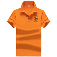 Load image into Gallery viewer, Summer new men polo shirt mens synthetic fiber Fabric mens short-sleeved embroidery polo shirt casual Breathable polo shirt 633

