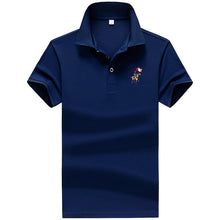 Load image into Gallery viewer, Summer new men polo shirt mens synthetic fiber Fabric mens short-sleeved embroidery polo shirt casual Breathable polo shirt 633

