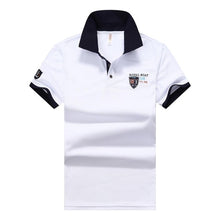 Load image into Gallery viewer, Summer new men polo shirt mens synthetic fiber Fabric mens short-sleeved embroidery polo shirt casual Breathable polo shirt 633
