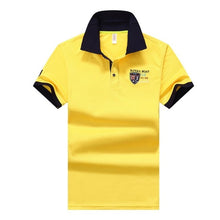 Load image into Gallery viewer, Summer new men polo shirt mens synthetic fiber Fabric mens short-sleeved embroidery polo shirt casual Breathable polo shirt 633
