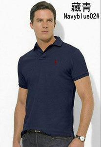 Man Polo Shirt Brand Mens Casual Deer Embroidery  Polo shirt Men Short Sleeve High Quantity Polo Men 8741