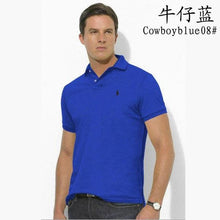 Load image into Gallery viewer, Man Polo Shirt Brand Mens Casual Deer Embroidery  Polo shirt Men Short Sleeve High Quantity Polo Men 8741
