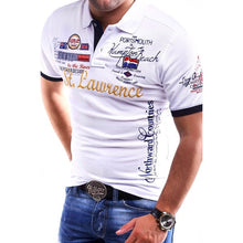 Load image into Gallery viewer, Zogaa brand New Mens Polo Shirt Slim Fit Short Sleeve Shirt Polos fashion printed cotton casual male polo shirts men clothing

