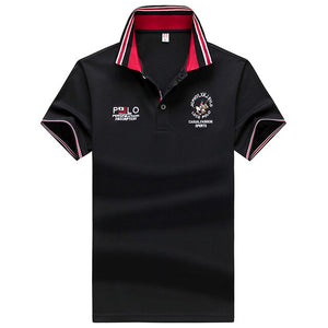 High Quality 3D Embroidery Polo Shirt Men Summer Cotton Shirt Male Business Ropa Para Hombre Short Sleeve Tee Shirt Homme M-4XL