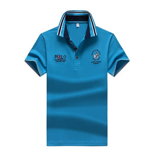High Quality 3D Embroidery Polo Shirt Men Summer Cotton Shirt Male Business Ropa Para Hombre Short Sleeve Tee Shirt Homme M-4XL