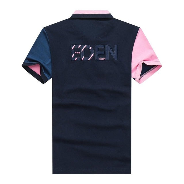 Embroidery Eden park 2020 Brand Men's Polo Shirt Summer Classic Homme Clothing Casual 100%Cotton Luxury Designer Male Slim Tops