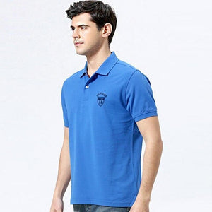 Man Polo Shirt Brand Mens Casual Deer Embroidery  Polo shirt Men Short Sleeve High Quantity Polo Men 1331