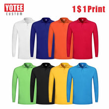 Load image into Gallery viewer, YOTEE2020 New Breathable Cheap Long Sleeve Polo Shirt Personal Group Custom Embroidery Men&#39;s Long Sleeve Polo Shirt Cheap
