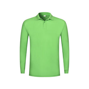 YOTEE2020 New Breathable Cheap Long Sleeve Polo Shirt Personal Group Custom Embroidery Men's Long Sleeve Polo Shirt Cheap